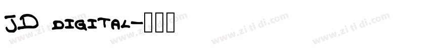 JD digital字体转换